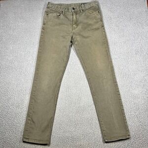 Roark Straight Fit HWY 128 Denim Pants Mens 31x32 (31x31) Olive Green Stretch